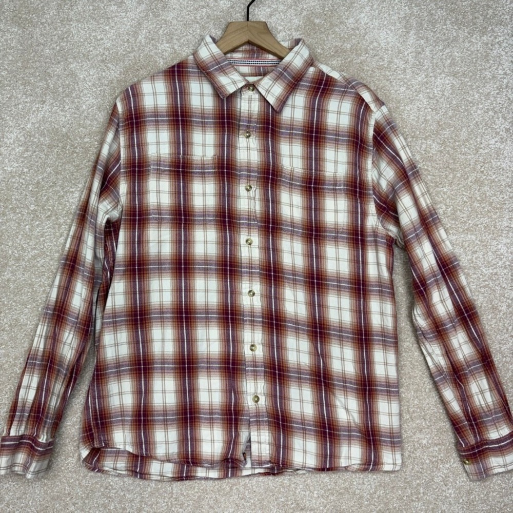 The Normal Brand Shirt Mens Size Large Long Sleeve‎ Plaid Flannel Button Up